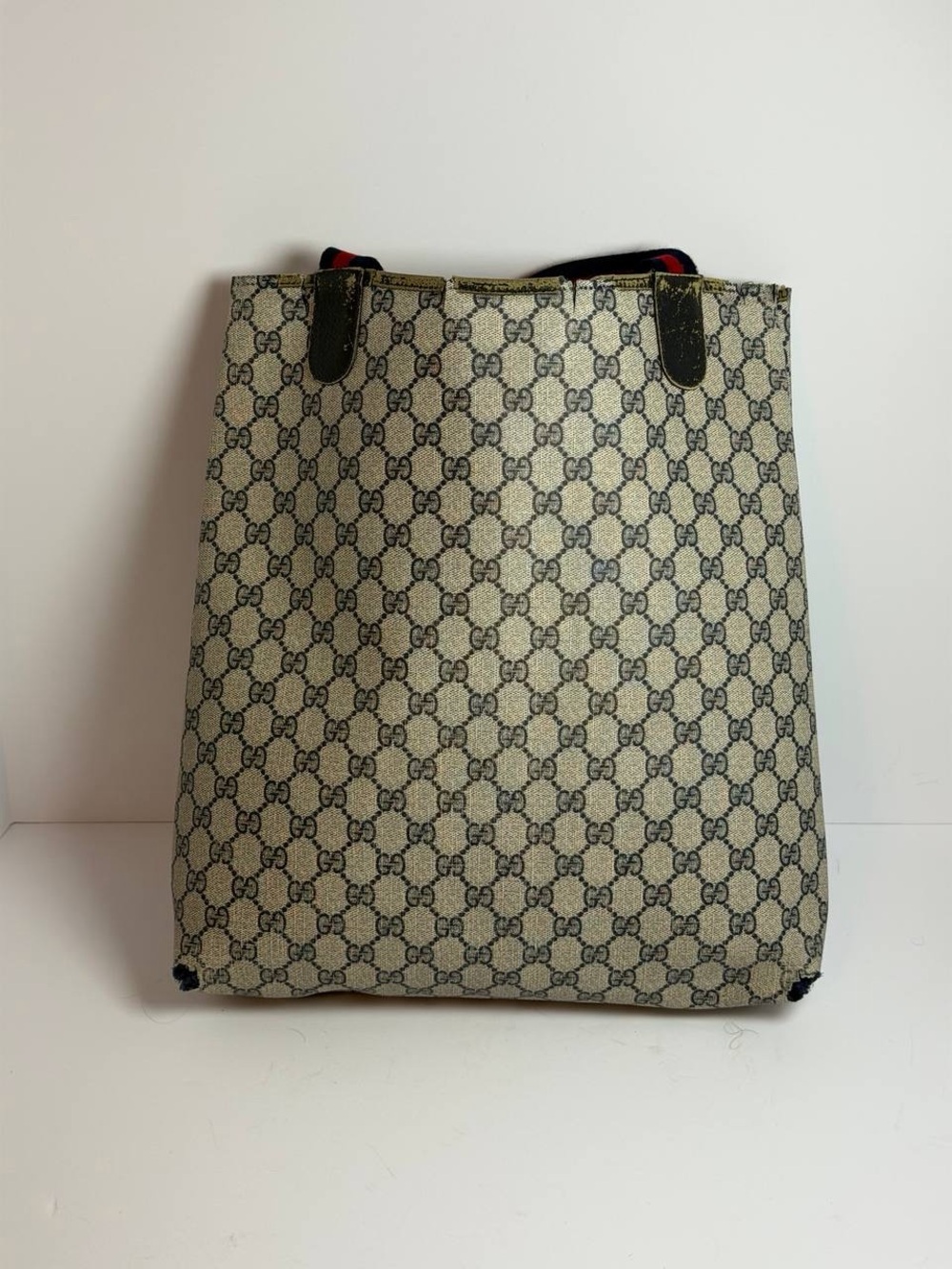 Vintage Gucci GG Supreme Sherry Line Canvas Tote Bag Project - Picture 8 of 14